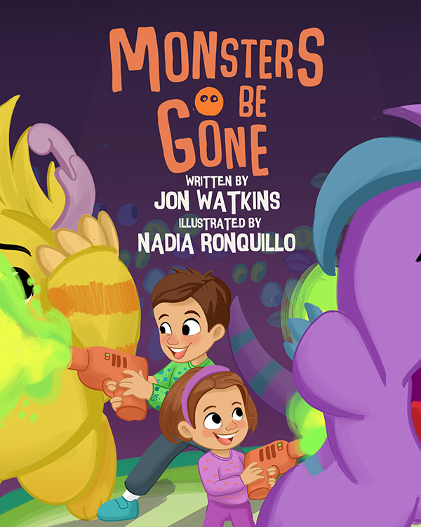 Children's Book Illustrator Tale Monsters Be Gone